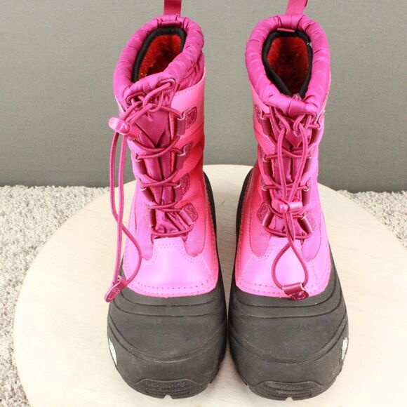 North Face Boots Kids 5 Pink Alpenglow Insulated Waterproof Winter Snow - Picture 4 of 12